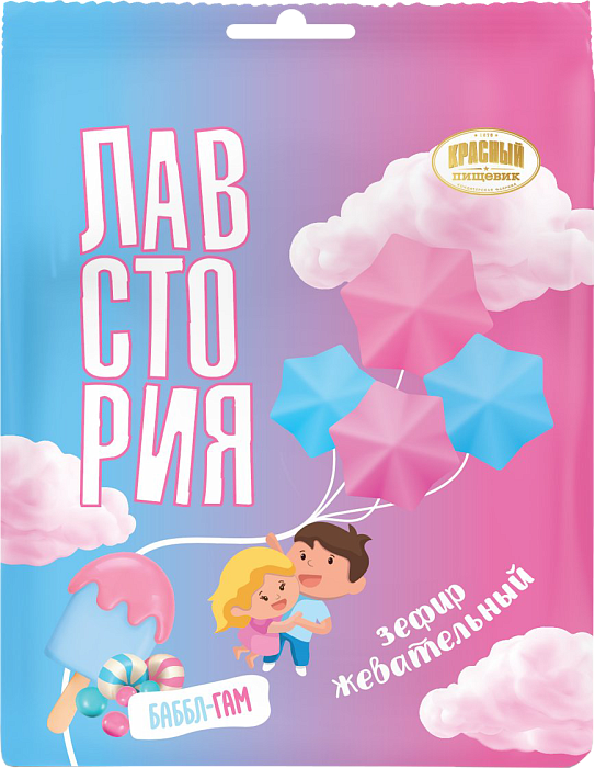 Зефир жевательный со вкусом Баббл Гам