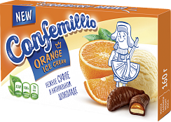 Конфеты ТМ Confemillio "Co вкусом апельсина и пломбира"