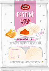 Зефир ТМ "Festini" с апельсиновой начинкой 250 г