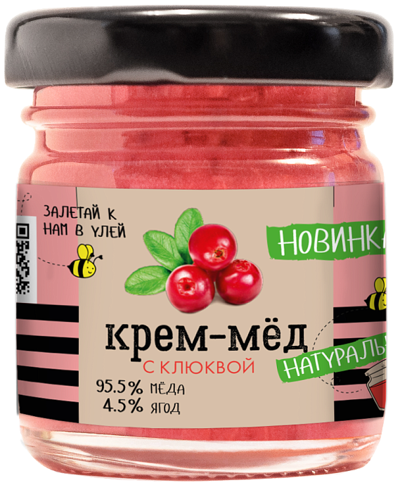 Крем-мёд с клюквой
