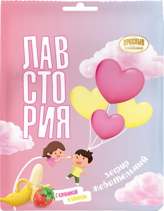 Зефир жевательный «Клубника-банан»