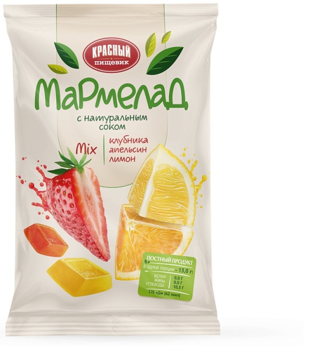 Мармелад «Mix» клубника, апельсин, лимон
